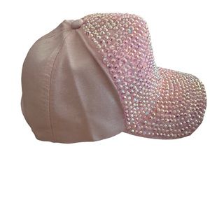 Rhinestone Pink Baseball Cap